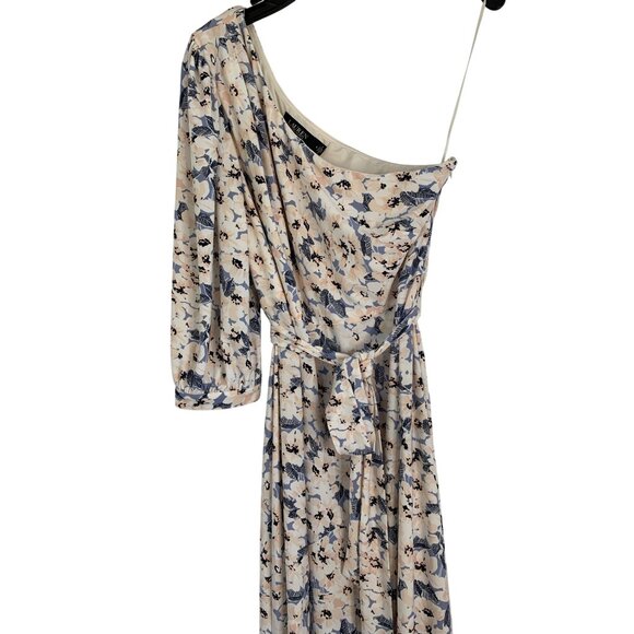 Lauren Ralph Lauren Asymmetrical One-Shoulder Floral Print Dress Size 8 RE10613 - Picture 5 of 13
